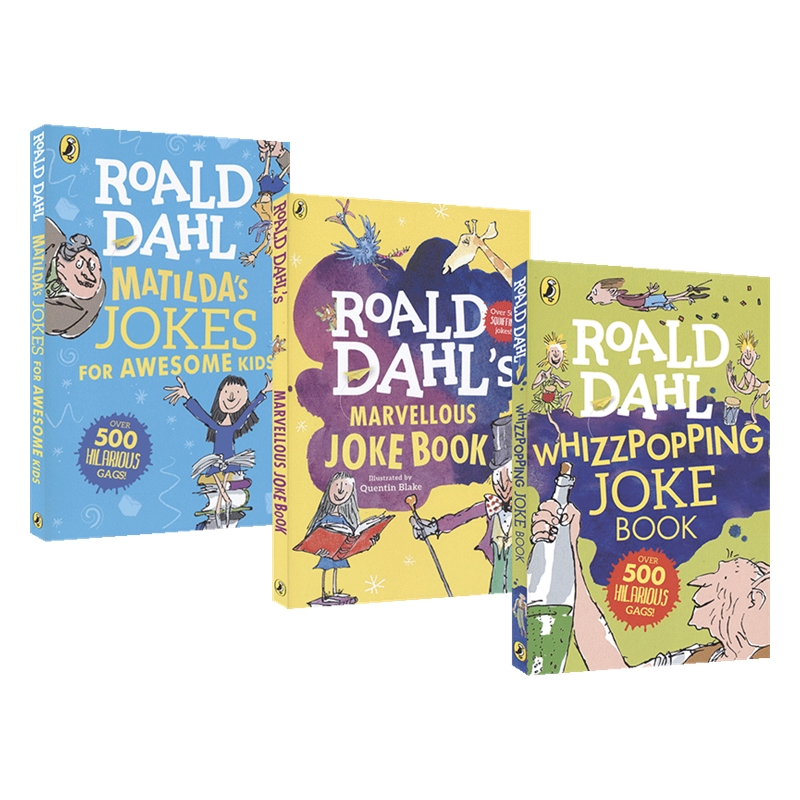 罗尔德·达尔笑话集 3册 [正版]Roald Dahl’s Marvellous Joke Book 罗尔德·达尔爆笑笑