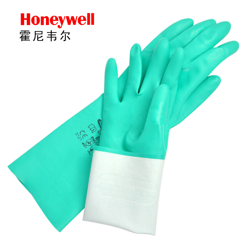 Honeywell LA102G 无衬丁腈防化手套耐酸碱耐油劳保手套8码1副 (单位:副)