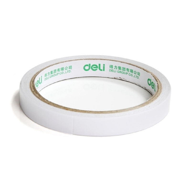 得力(deli)30401 棉纸双面胶带 单个装
