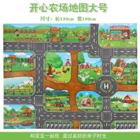 新款儿童城市交通模拟场景地图玩具小汽车停车场公路爬行游戏地垫