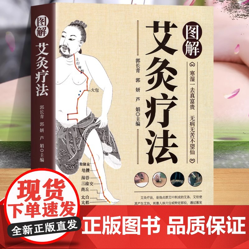 正版 艾灸书籍图解艾灸疗法 初学者基础学中医养生艾灸书籍大全艾灸疗法家用 女人艾条艾灸止痛祛寒湿参考书籍中医书籍针灸疗法高清大图