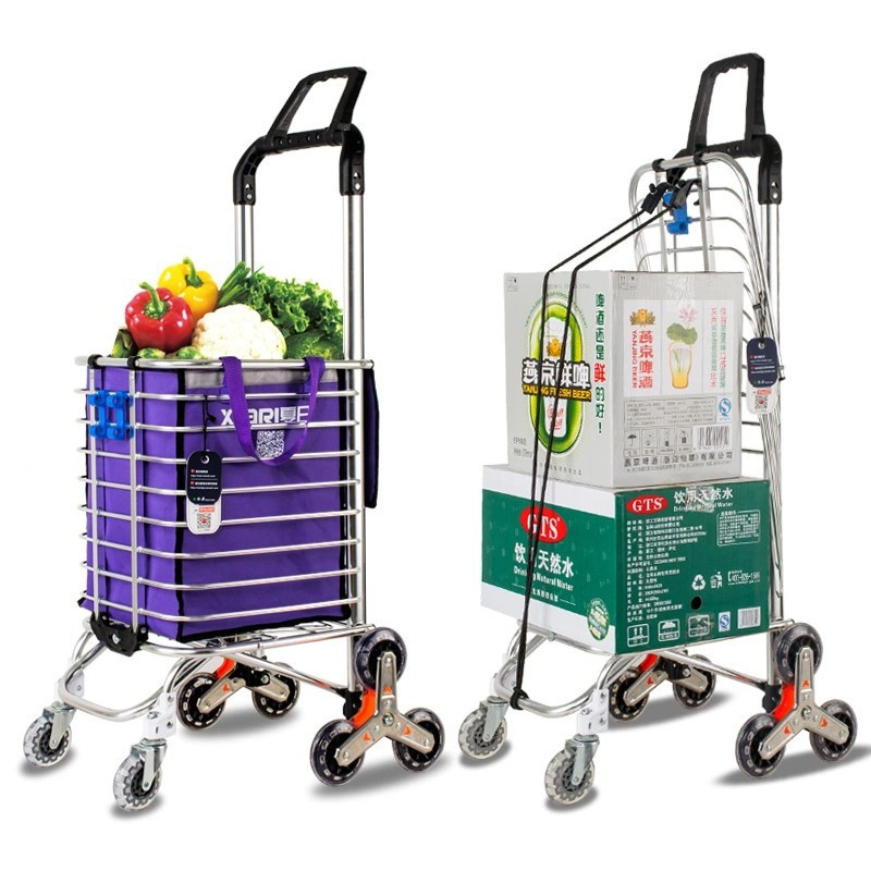 上楼梯神器爬楼梯手拉车折叠便携家用爬梯车爬楼可拖车