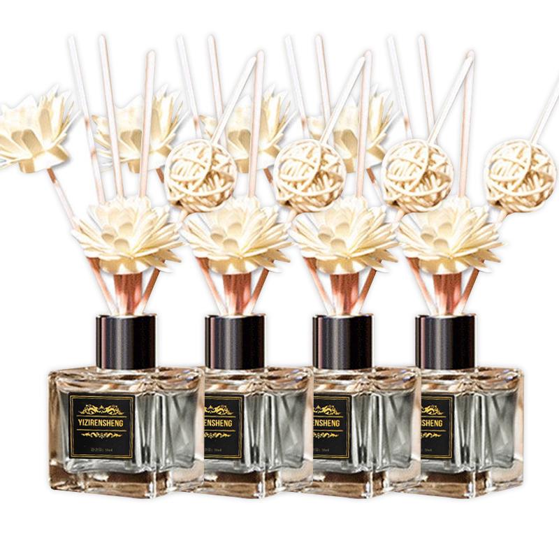 香薰精油家用空气清新剂卫生间卧室留香室内熏香厕所香水 50ML香薰-4瓶薰衣草