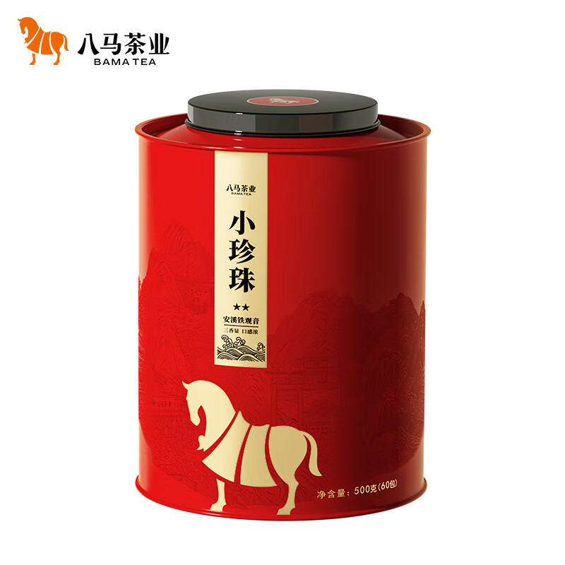 八马茶业 小珍珠★★·安溪铁观音 500克(60包)
