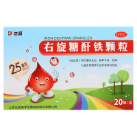 达因 右旋糖酐铁颗粒 25mg*20袋/盒 慢性失血 营养不良 妊娠 儿童缺铁性贫血