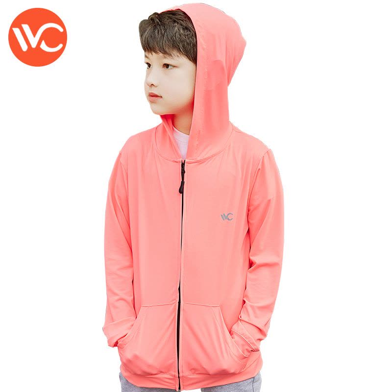 韩国VVC 儿童防晒衣夏季超薄防晒外套防紫外线透气亲子连帽防晒服图片