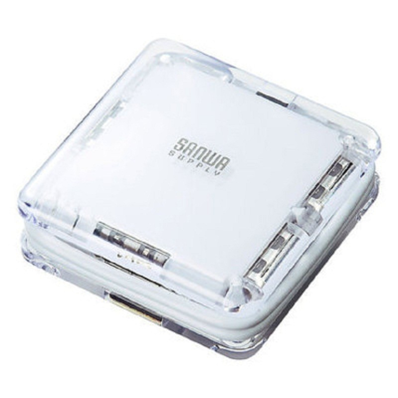 山业(SANWA SUPPLY) 袖珍型 USB 白色 集线器 USB-HUB239W（单位：个）