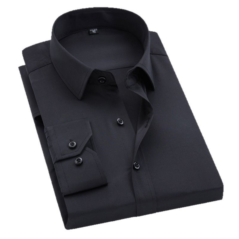 啄木鸟棉致白衬衫男士长袖2025春秋商务职业长袖休闲婚庆衬衣正装高清大图