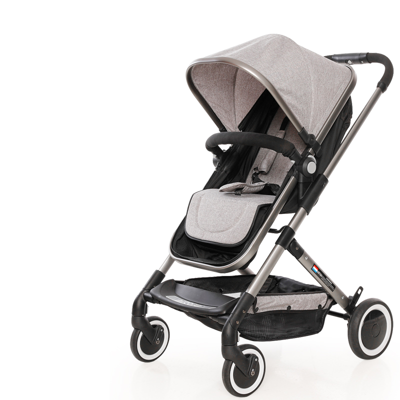 tile高景观婴儿推车可坐可躺避震双向宝宝婴儿车轻便折叠推车swan系列