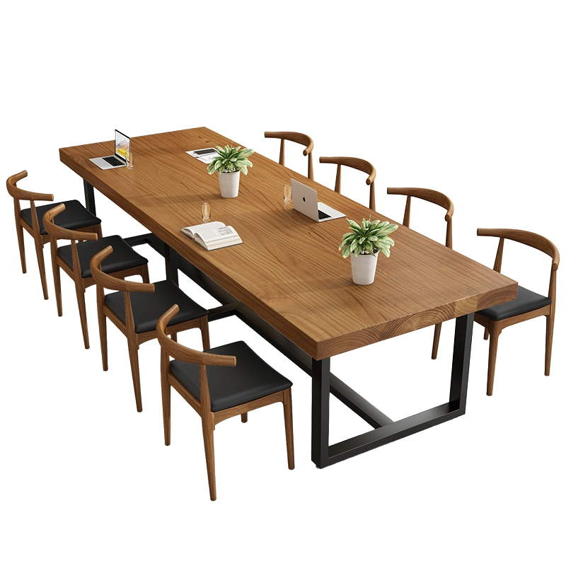 蒙卡森moncassen实木大板桌会议桌餐桌洽谈桌休闲桌书桌张30010075