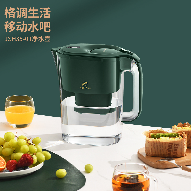 利仁净水器家用直饮机自来水过滤器净水壶滤芯+3.5L滤水壶*7个