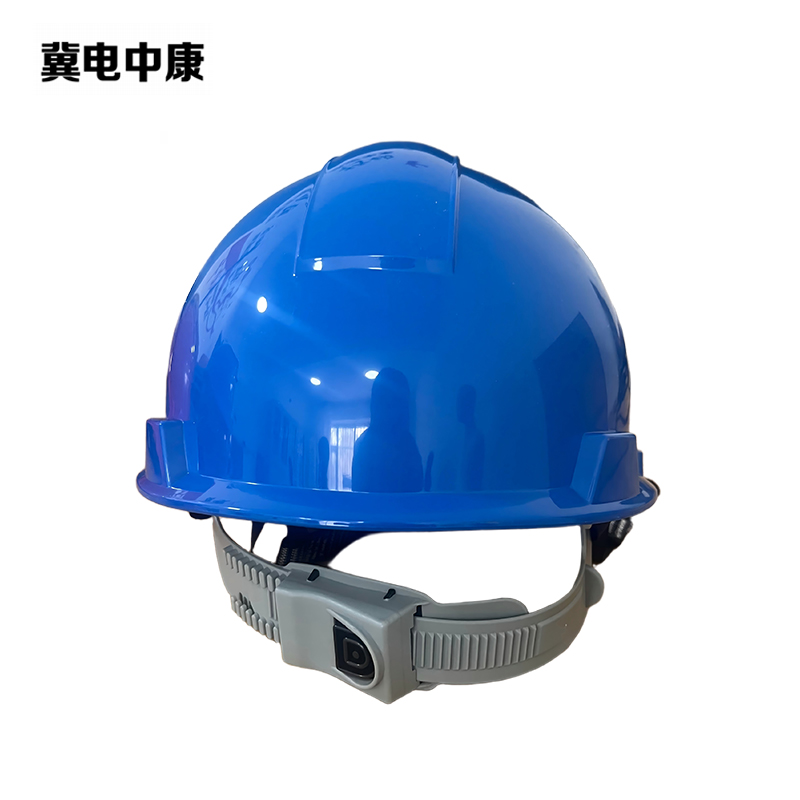 冀电中康 安全帽 ABS 一字型 蓝色 顶高清大图