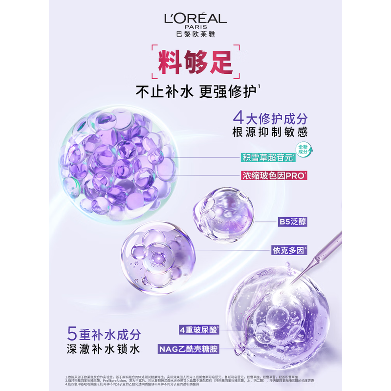 欧莱雅(L’OREAL) 玻色因安瓶面膜4.0版7片含赠到手7片保湿修护舒缓护肤品高清大图