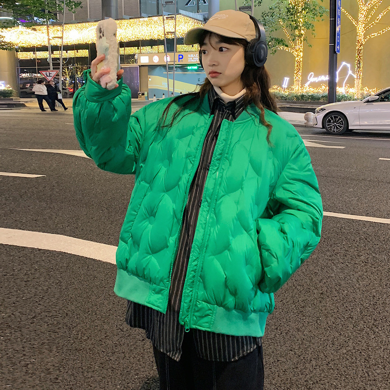 唐狮羽绒服女轻薄款2023新款短款上衣冬季高级感炸街小个子外套K1_123202 M 孔雀绿
