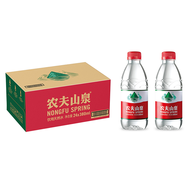 饮用水 饮用天然水380ml 1*24瓶 整箱装