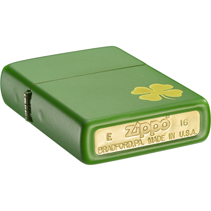 zippo芝宝打火机美国原装ZIPPO之宝防风煤油打火机四叶草21032-043287
