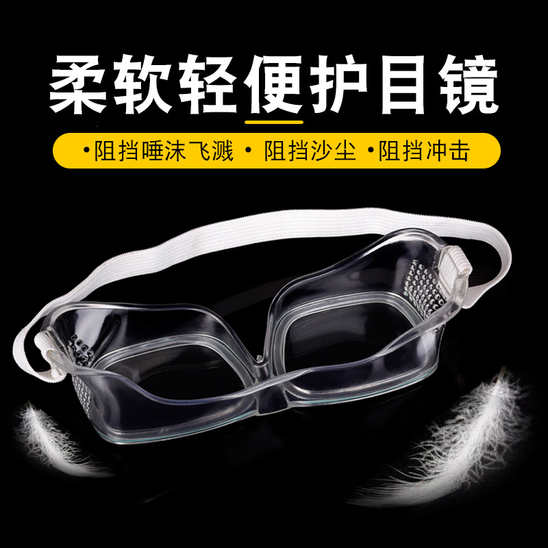 儵忽 软边小风镜劳保眼镜 精品小风镜(20副一盒)1盒高清大图