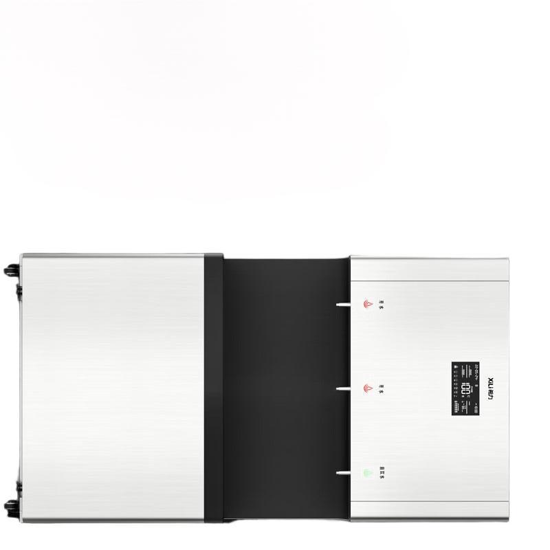 希力商用净水器立式直饮机不锈钢开水器一键排空紫外线杀菌 XL-T90高清大图