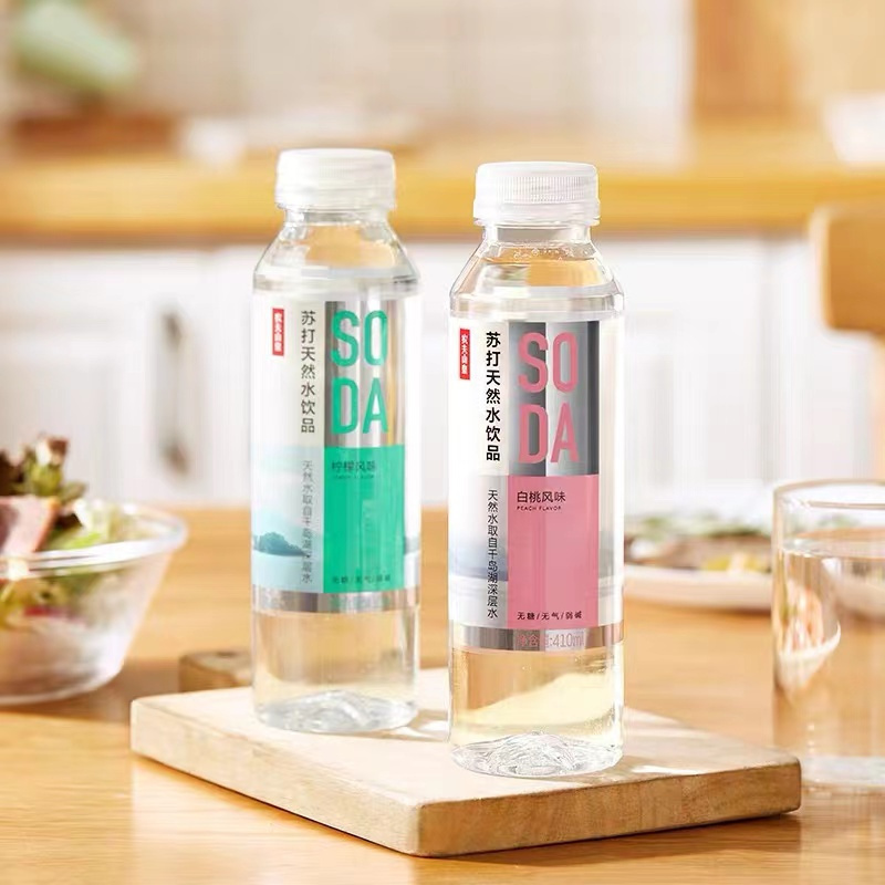 农夫山泉苏打水日向夏橘410ml*15瓶饮用矿泉水无糖弱碱无气饮料