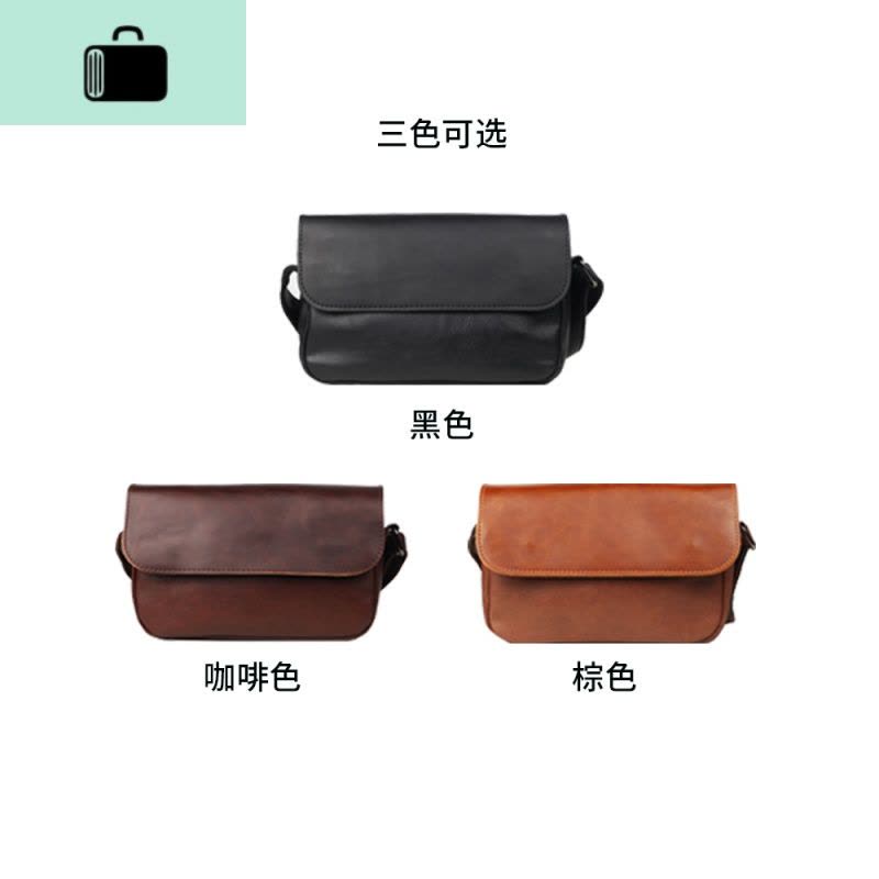休闲小挎包学生复古百搭单肩包时尚手机包男街头潮牌日系斜挎包NEW LAKE男士斜挎包图片