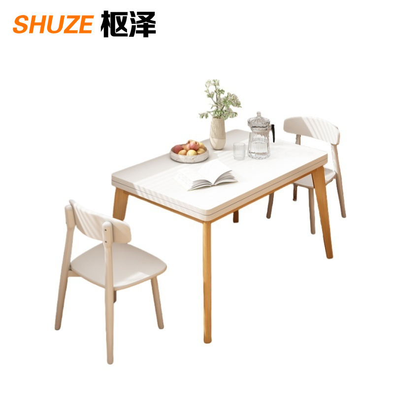 枢泽 餐桌 一桌二椅 套高清大图