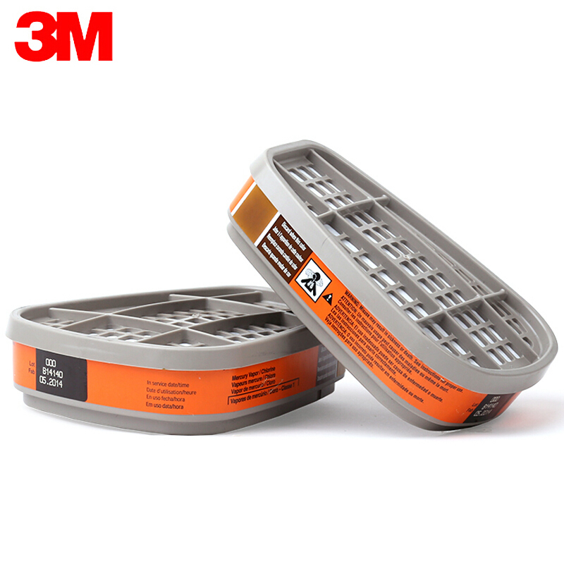 3M 6009自吸过滤式防毒面具配套滤毒罐 2个/包 1包/件(单位:件)