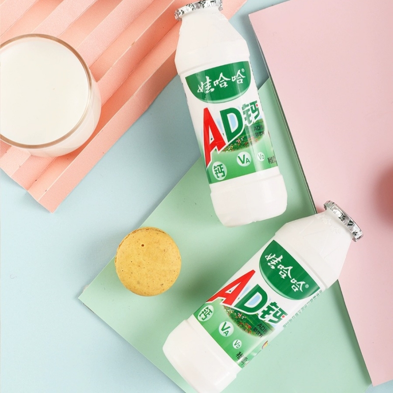 娃哈哈ad钙奶饮料100g*12瓶哇哈哈儿童营养乳酸菌风味酸奶牛奶饮品整箱高清大图