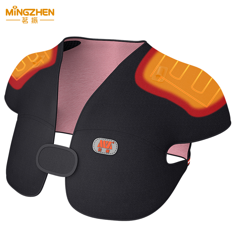 茗振电子 按摩披肩 MZ-669J 一体式电热护肩 恒温热敷 肩部独立加热 支持USB接口 一键启动 电加热披肩