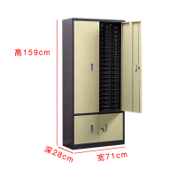 星岛零件柜透明蓝色带门抽屉式五金元件工具柜带门锁样品刀具柜螺丝整理柜100抽带门