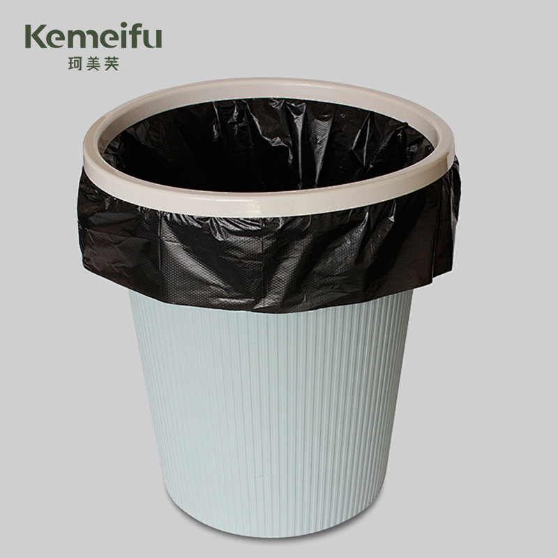 珂美芙 黑色平口加厚垃圾袋 60*80cm 50个/包高清大图