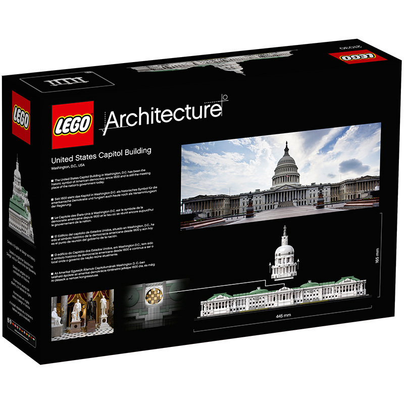 LEGO 乐高 Architecture建筑系列 美国国会大厦 21030 10岁以上 塑料玩具 200块以上