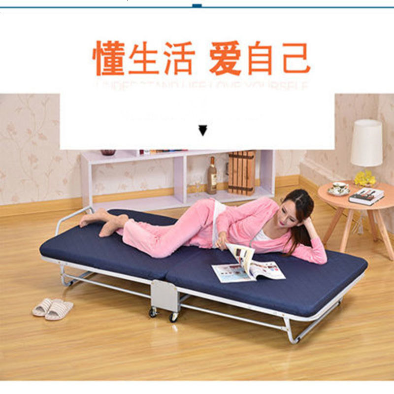 折叠床单人床办公室简易床家用加宽午休床午睡床陪护成人床躺椅高清大图