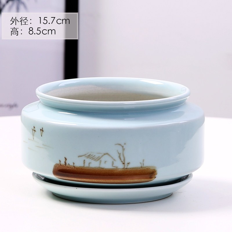 花盆陶瓷特价家用大号特大清仓大托盘绿萝肉肉吊兰多肉小花盆