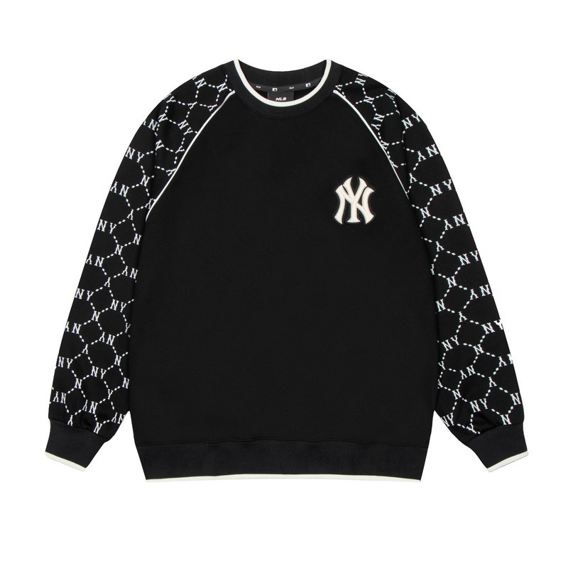 mlb 男女圆领卫衣复古老花运动休闲潮21年秋冬新款情侣春秋青年长袖美