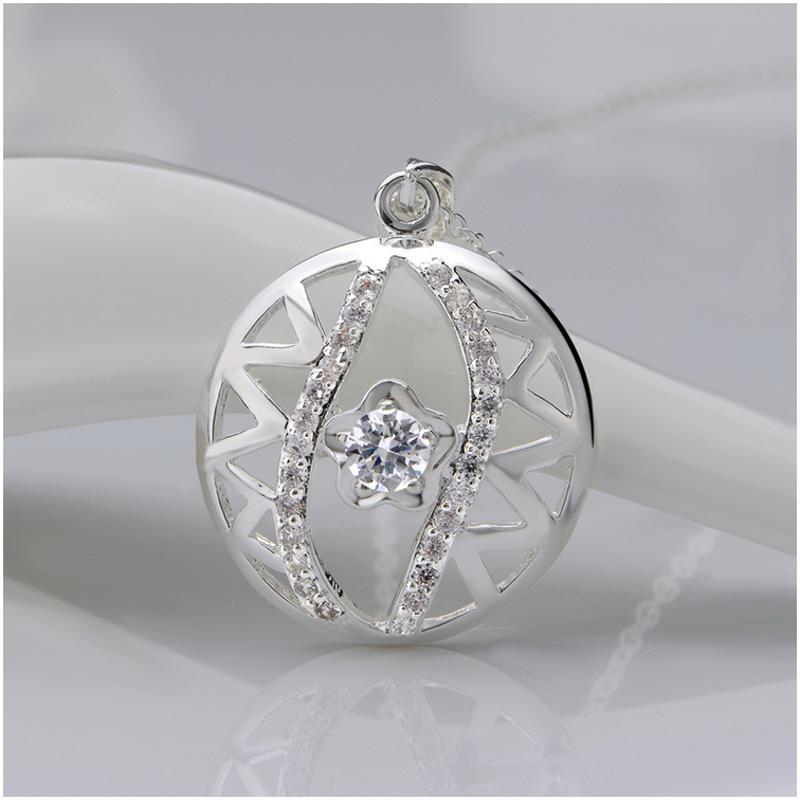 N547 Women Silver Necklace 镀925纯银女项链日韩版锁骨链潮人送女朋友七夕情人节礼物