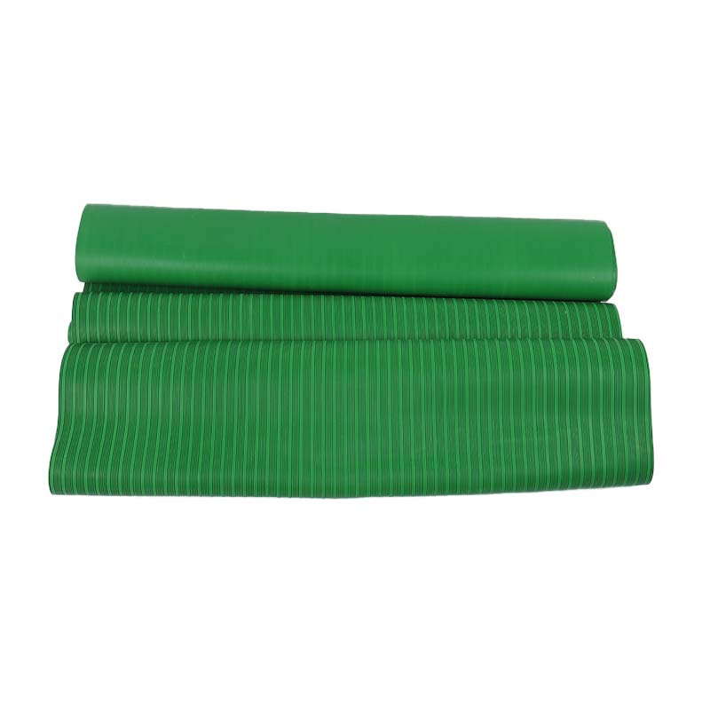 典虎 绝缘胶垫 绿色条纹 6kv 10米*1米*3mm 卷高清大图