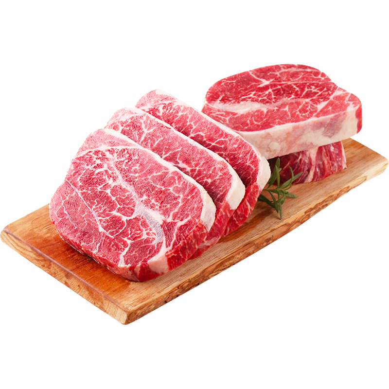 货出六盘 宁夏西吉县谷草饲喂养 六盘山牛肉 精品黄牛 原切雪花牛板腱2斤高清大图