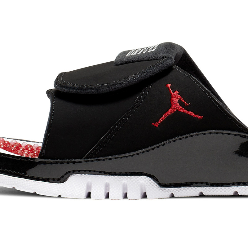 耐克男鞋jordanhydroxiretro乔aj11黑红运动拖鞋aa1336006