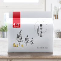 中裕(ZHONGYU)荞麦挂面200g*10把 4斤装,山东面食筋道爽滑健康方便速食汤面早餐面条凉面拌面炸酱中裕出品