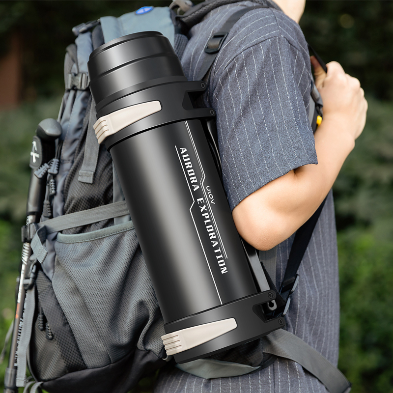 红色3000ml 保温水壶超大容量保暖热水瓶男2l/3升户外便携旅行水杯