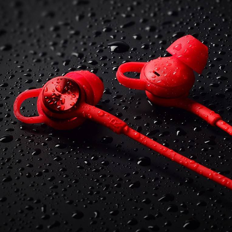 得胜aw1红色 蓝牙耳机颈挂脖式双耳运动无线入耳式耳塞 隔音高清适用