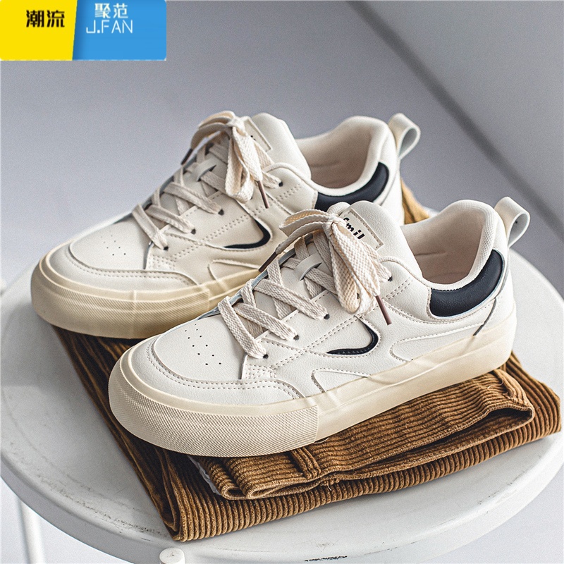 聚范yuanbo男鞋子潮鞋2024新款板鞋男小白鞋百搭超纤皮国潮运动a高清大图