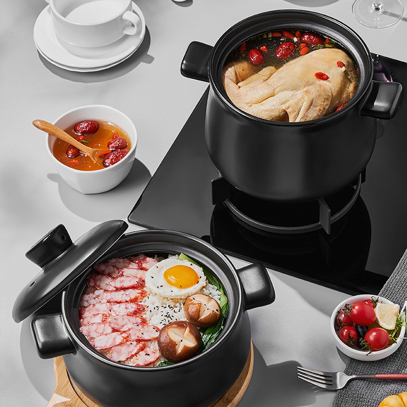 爱仕达(ASD)天然陶瓷煲砂锅炖汤石锅新陶养生煲中药锅2.5L高汤煲RXC25K3WG高清大图