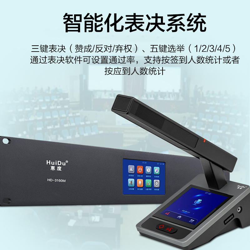 惠度高清会议系统HD-3160B金属话筒紧凑设计专业会议神器高清大图