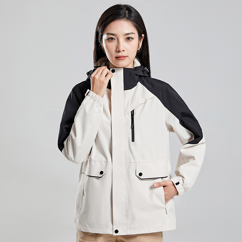 健卡侬 冲锋衣 J147 女款A象牙白 XXL