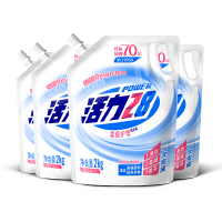 活力28柔顺护理洗衣液2kg*4袋柔顺洁净馨香三合一