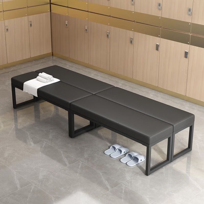 绵冠(MIANGUAN) 换鞋凳加厚沙发凳商场凳子试衣间试鞋凳 灰色120cm