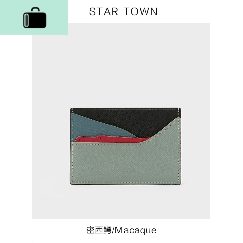 2020新款包包女头层牛皮可爱动物卡包小巧短款零钱包卡套NEW LAKE 密西鳄