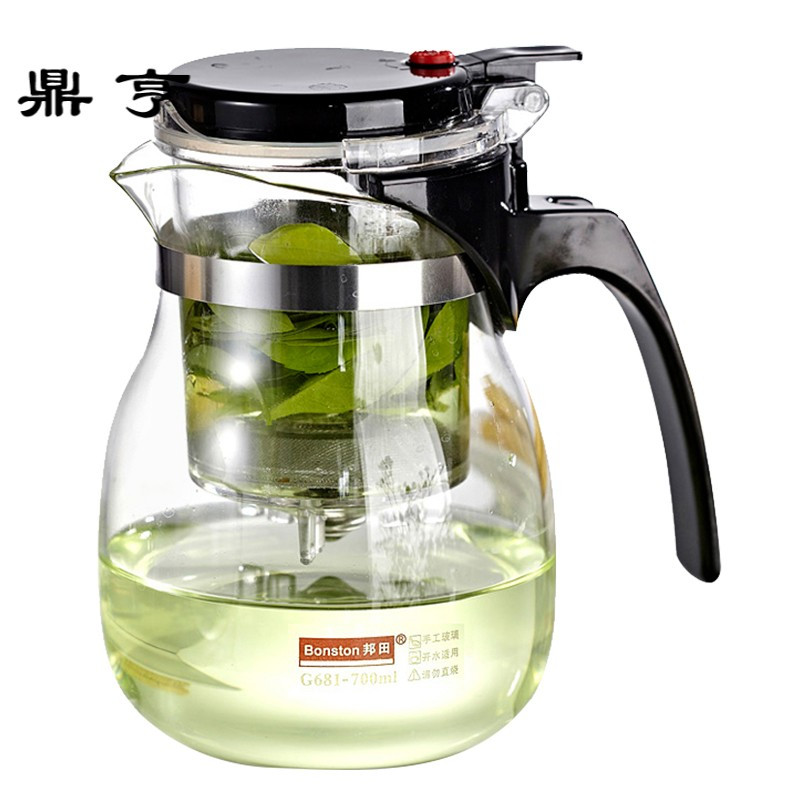 鼎亨飘逸杯防爆可拆洗功夫泡茶壶家用冲茶器过滤内胆玻璃茶壶茶具