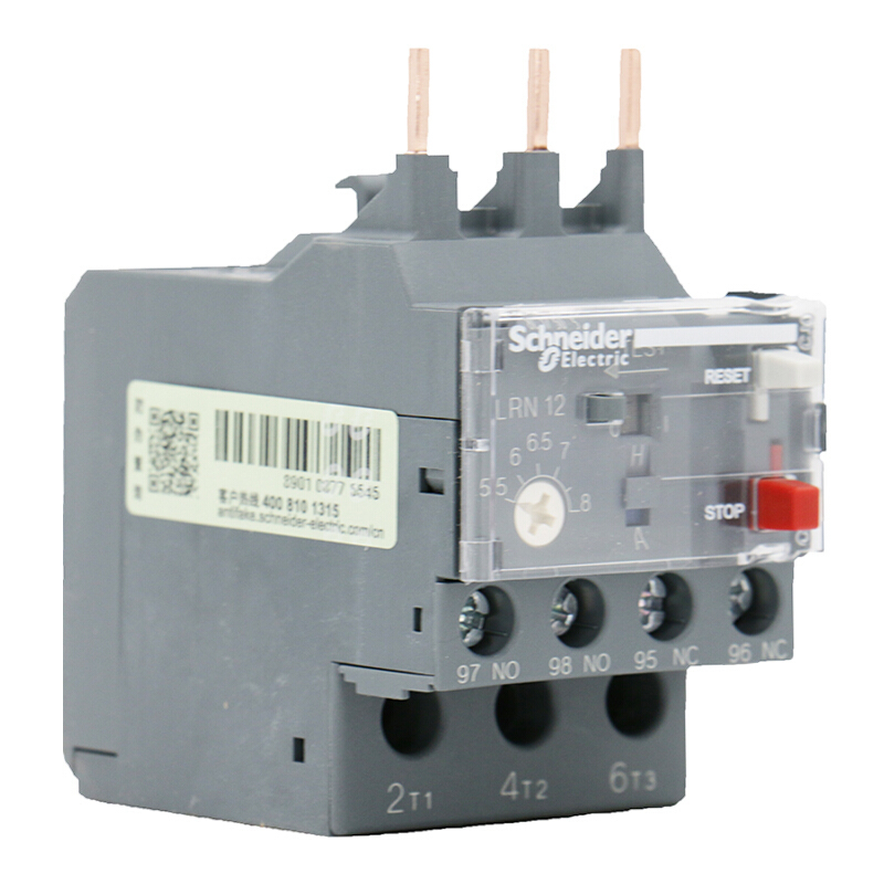 施耐德电气 LRN 电热式 LC1-N09N38 过载继电器 LRN12N 5.5-8A